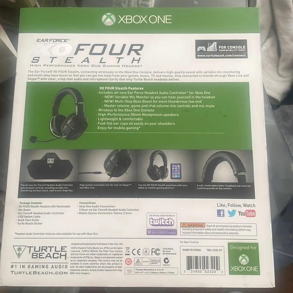 Brand-new ear force XO four stealth high performers Xbox One gaming headset